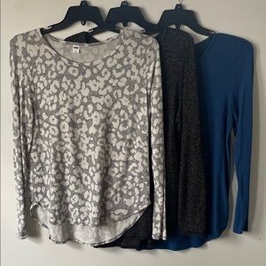 Old Navy set of 3 sweater tunic tops size L